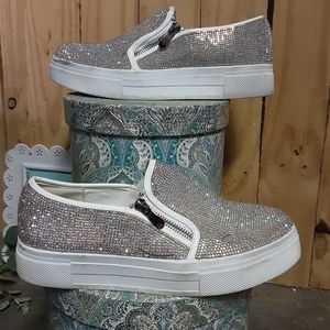 Rhinestone crusted Sneakers